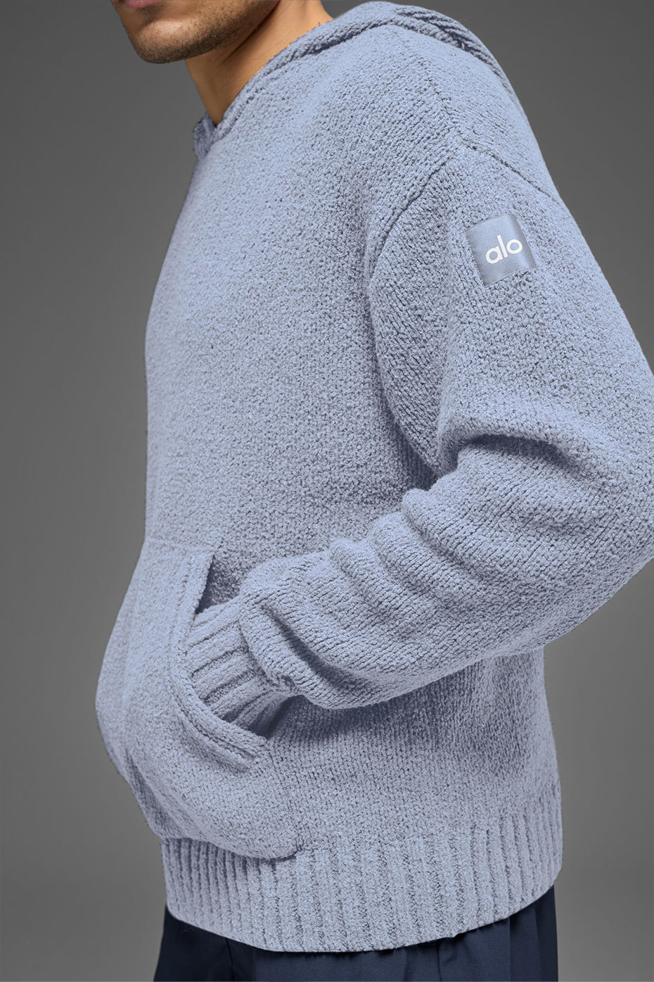 Textured Knit Hoodie