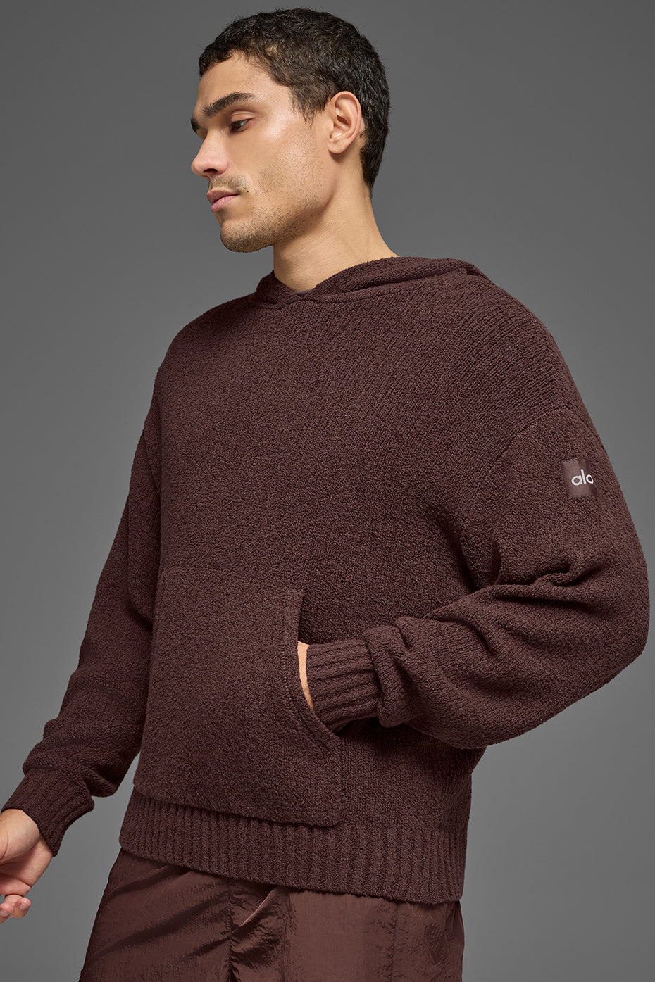 Textured Knit Hoodie