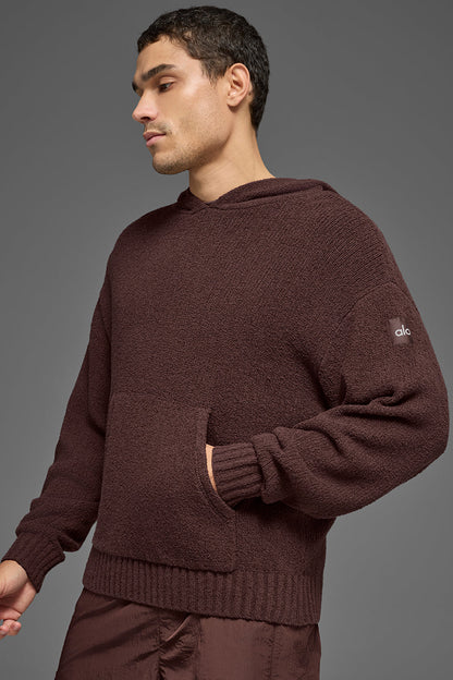 Textured Knit Hoodie