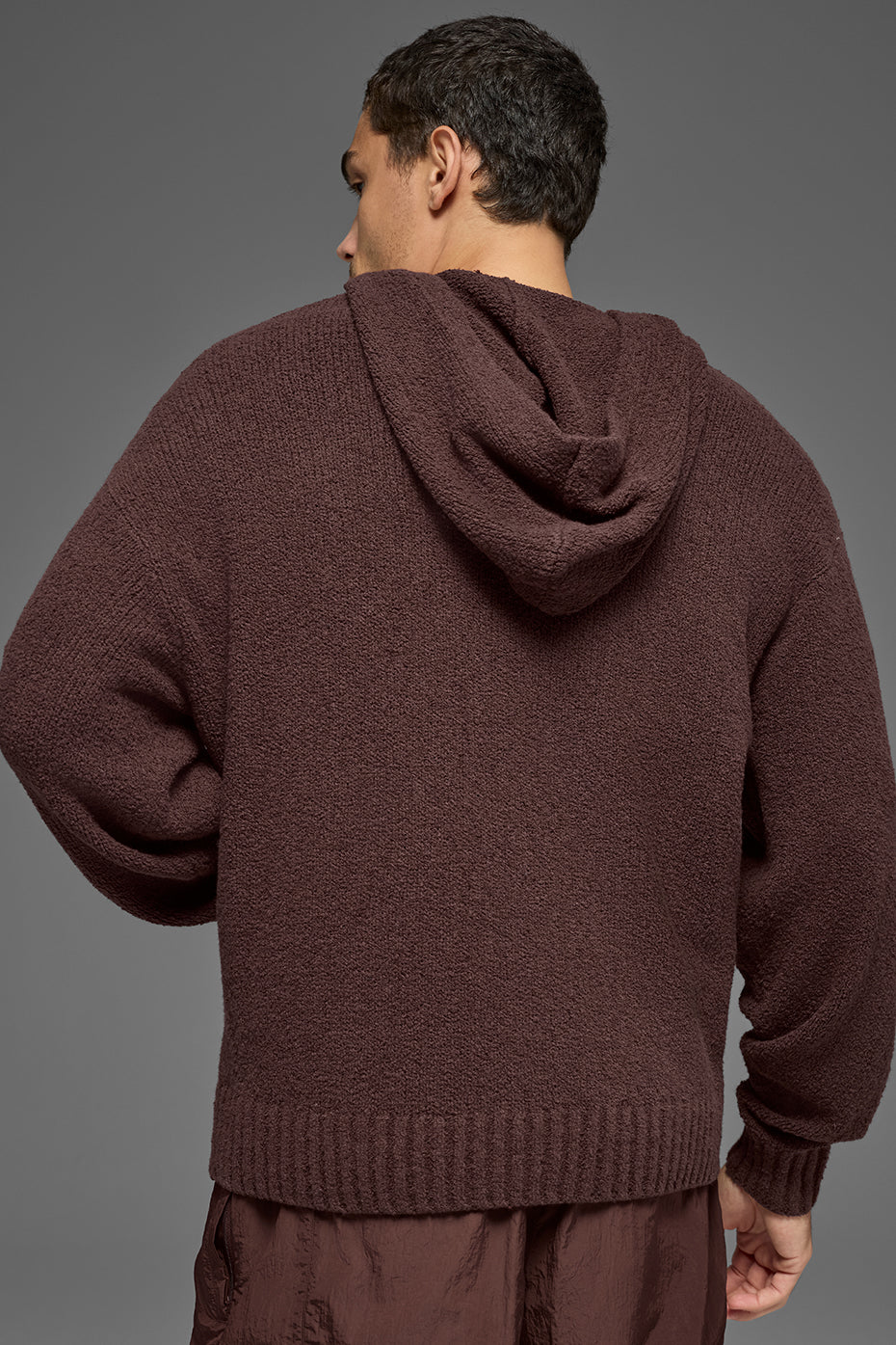 Textured Knit Hoodie