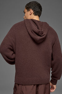 Textured Knit Hoodie