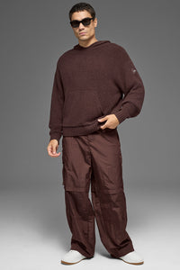 Textured Knit Hoodie