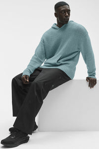 Textured Knit Hoodie