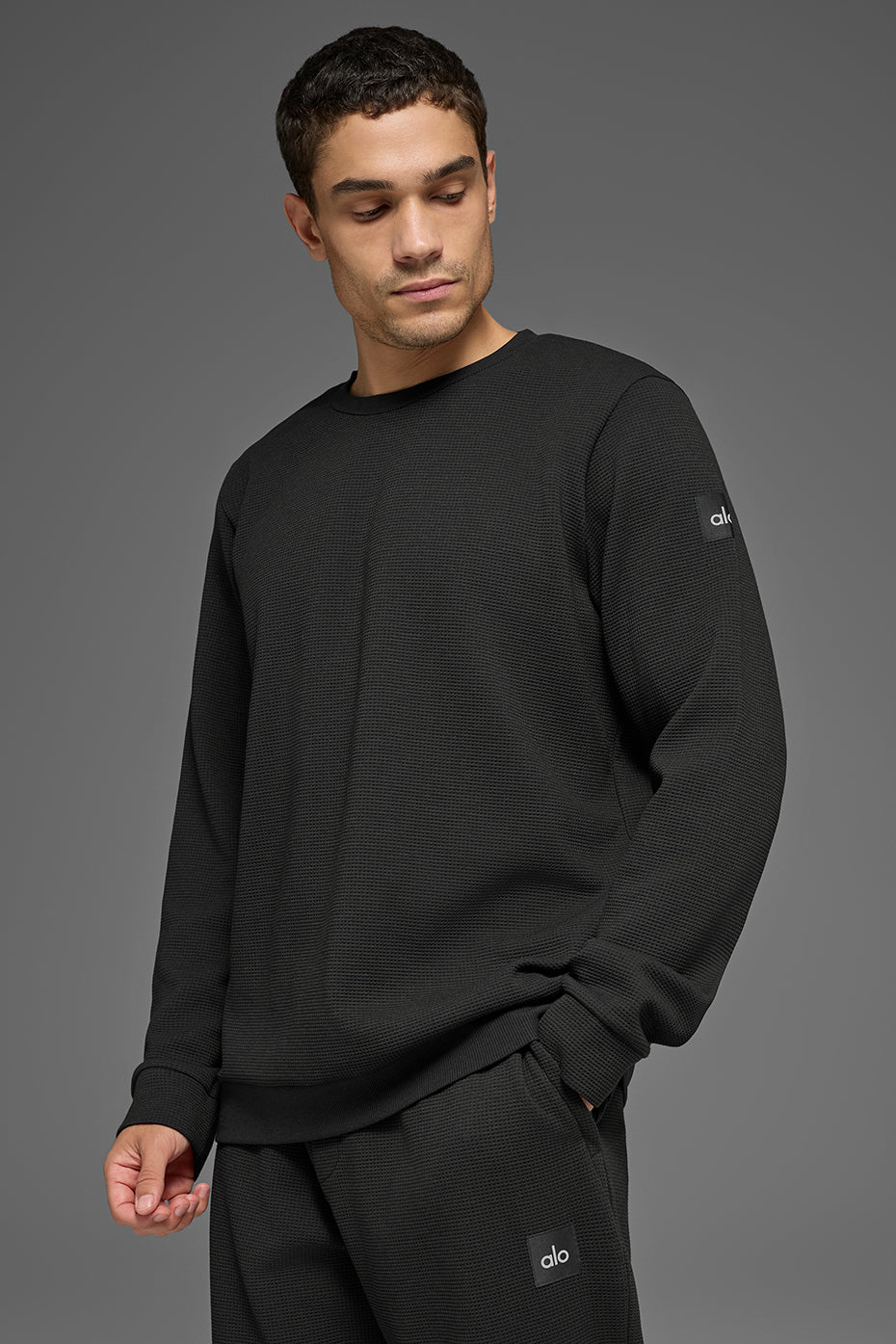 Waffle Lounge Long Sleeve Crew