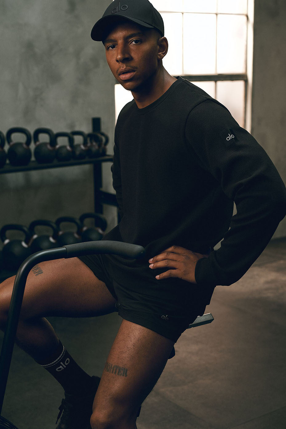 Waffle Lounge Long Sleeve Crew