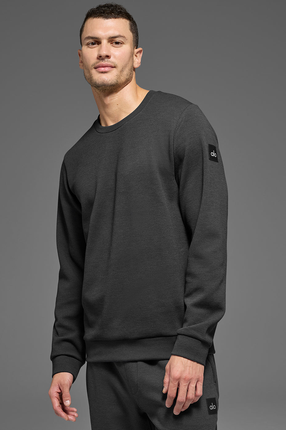 Waffle Lounge Long Sleeve Crew