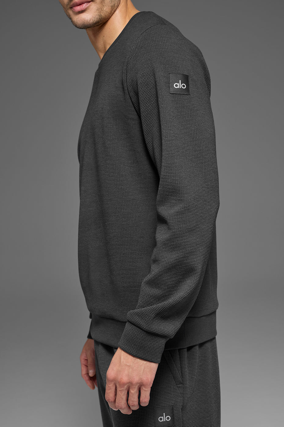 Waffle Lounge Long Sleeve Crew