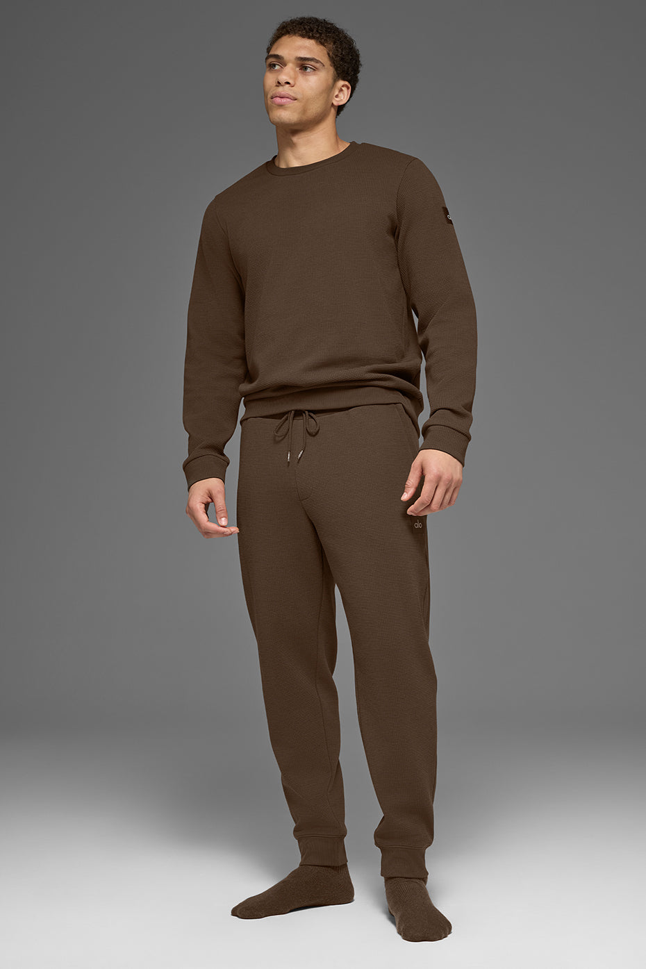 Waffle Lounge Long Sleeve Crew