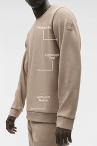 Waffle Lounge Long Sleeve Crew