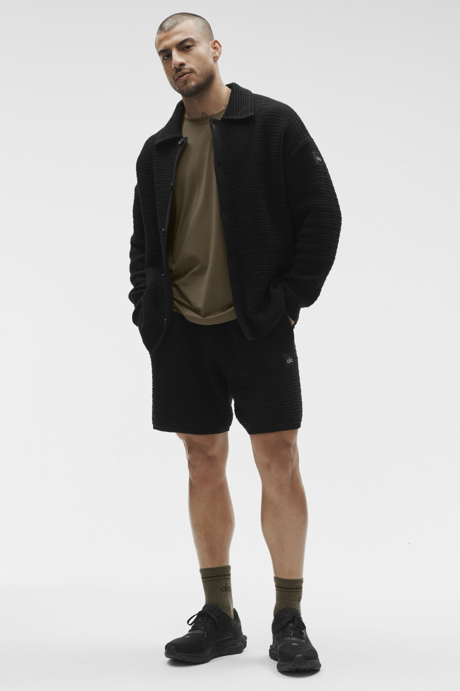 Shift Knit Button Up Long Sleeve