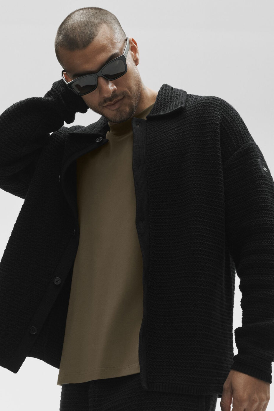 Shift Knit Button Up Long Sleeve