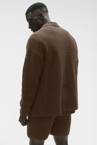 Shift Knit Button Up Long Sleeve