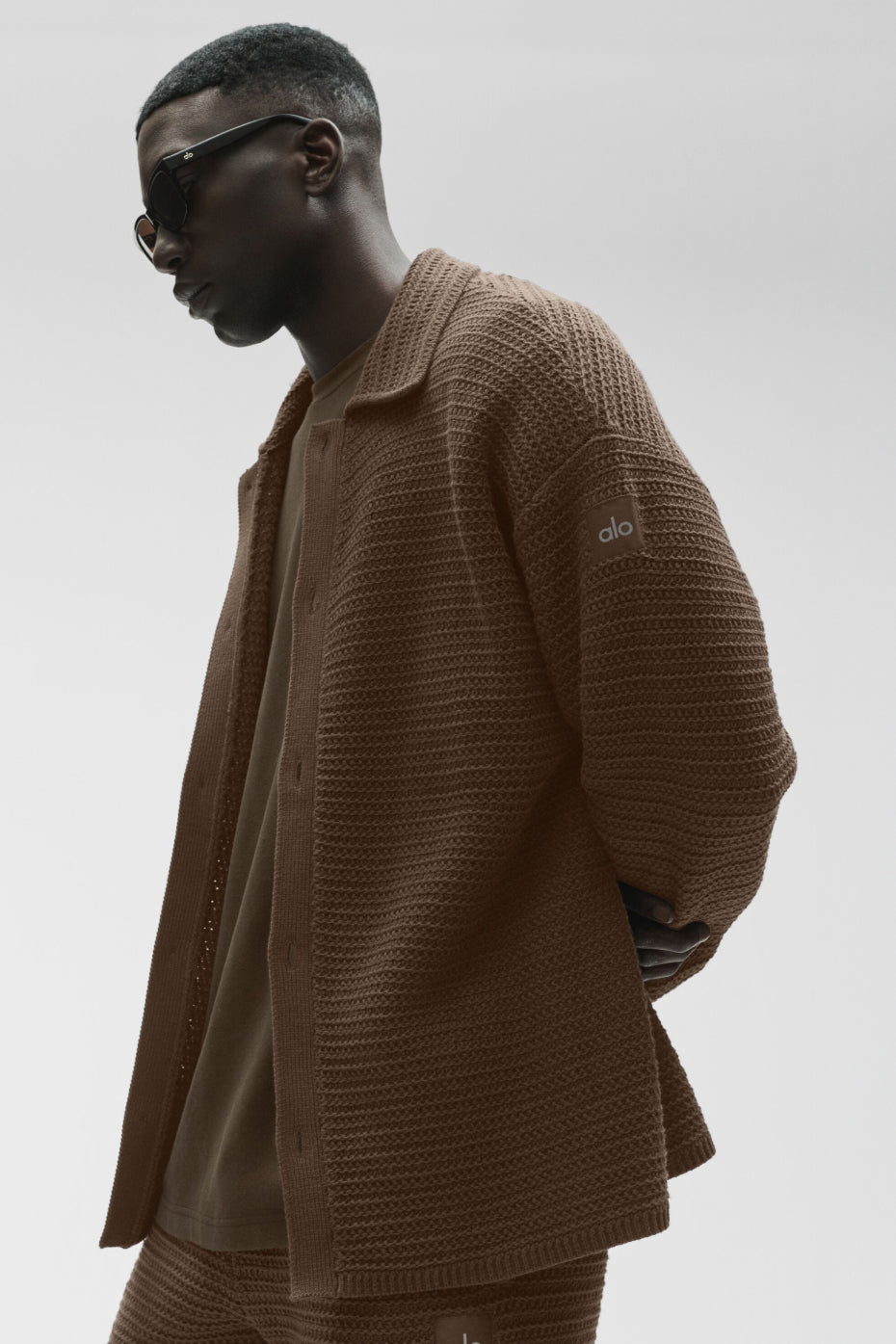 Shift Knit Button Up Long Sleeve