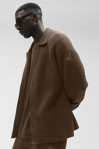 Shift Knit Button Up Long Sleeve