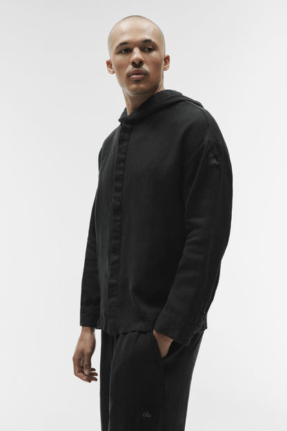 Veste À Capuche Boutonnée Linen Days