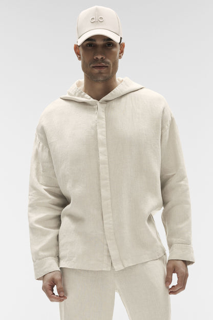 Veste À Capuche Boutonnée Linen Days