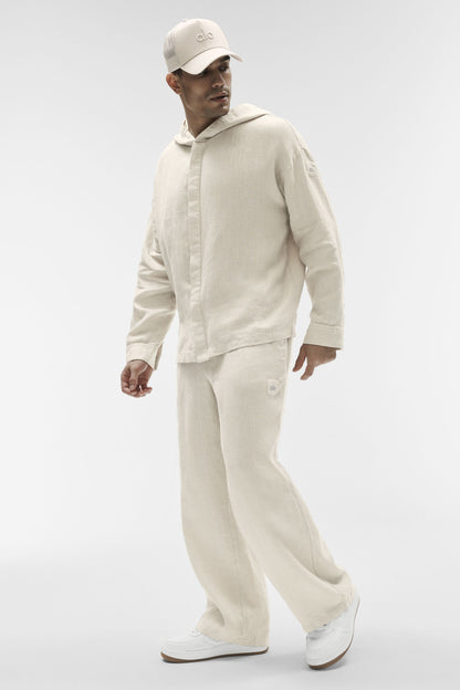 Veste À Capuche Boutonnée Linen Days
