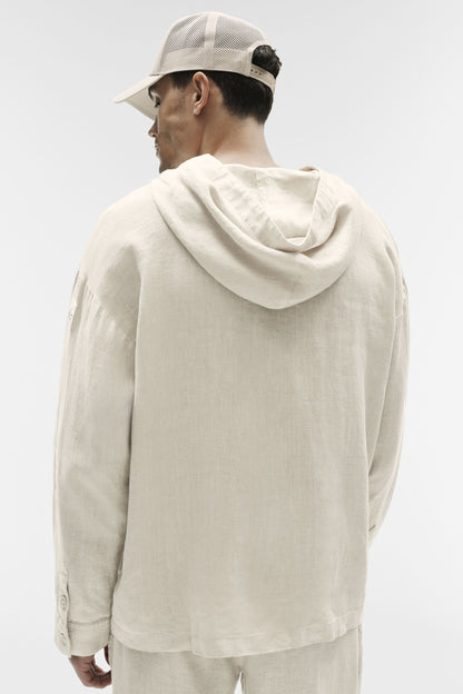 Veste À Capuche Boutonnée Linen Days