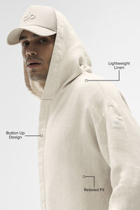 Veste À Capuche Boutonnée Linen Days