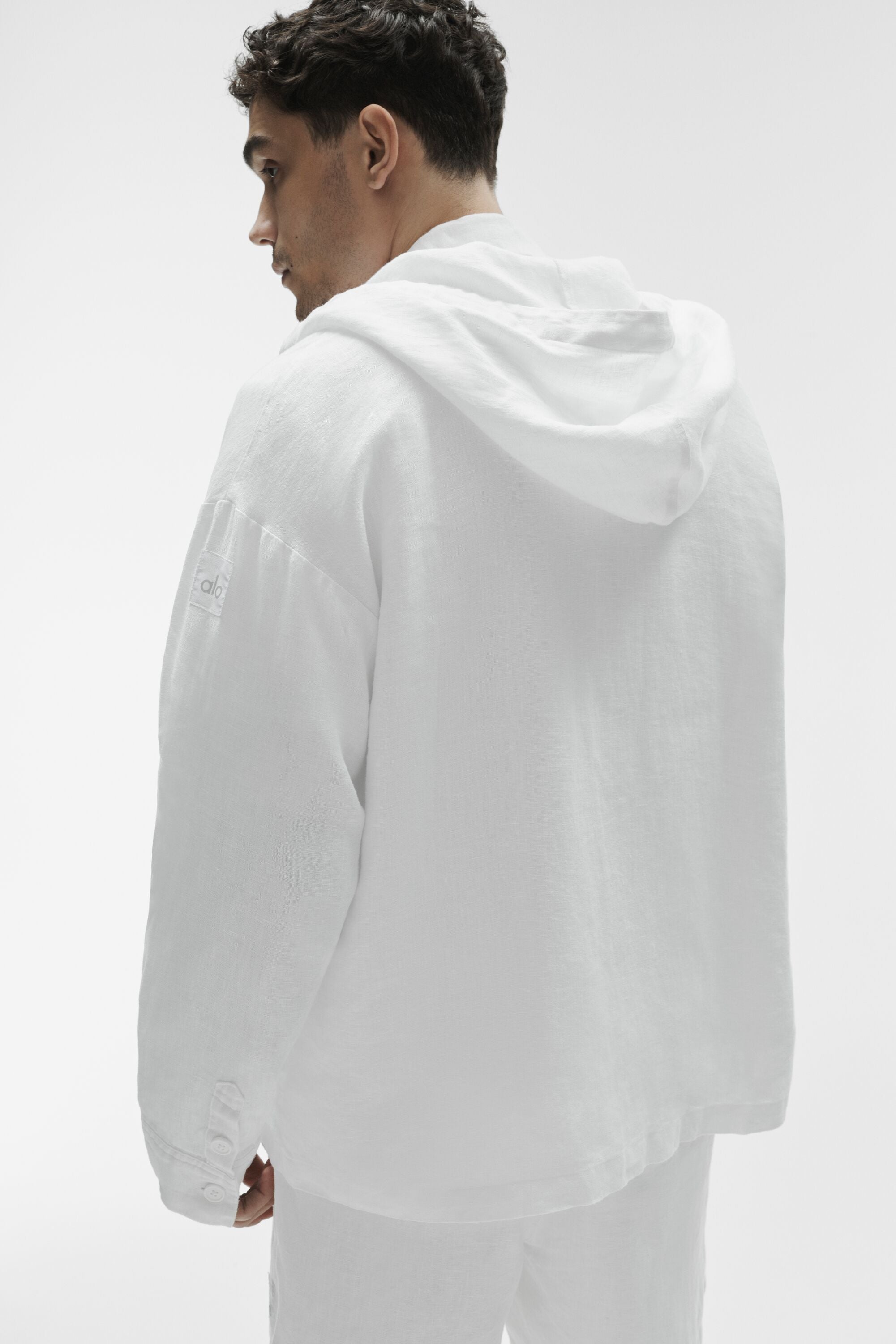 Veste À Capuche Boutonnée Linen Days