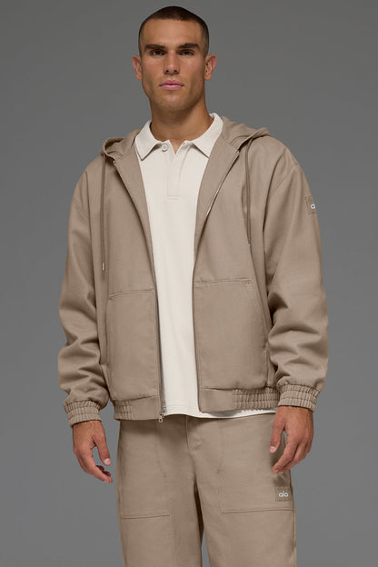 Sweat À Capuche Zippé En Toile De Coton