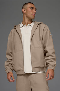 Sweat À Capuche Zippé En Toile De Coton