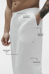 Pantalon Coupe Droite Linen Days