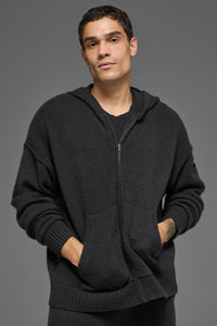 Sweat À Capuche Zippé En Laine Et Cachemire New Class