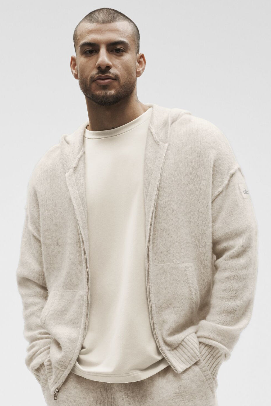 Sweat À Capuche Zippé En Laine Et Cachemire New Class