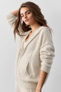 Sweat À Capuche Zippé En Laine Et Cachemire New Class