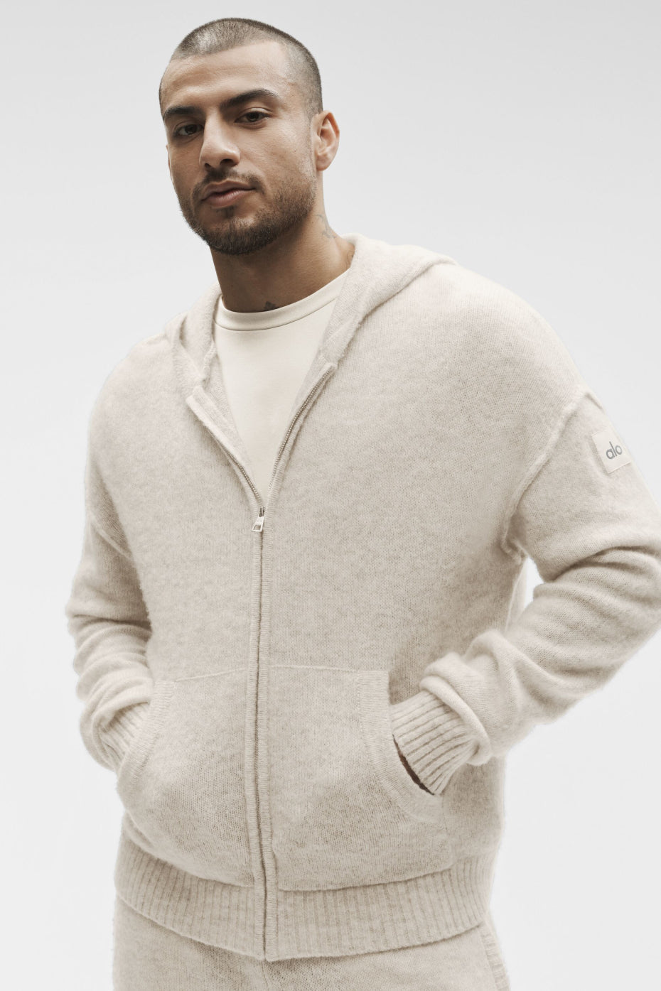 Sweat À Capuche Zippé En Laine Et Cachemire New Class