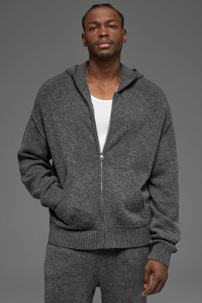 Sweat À Capuche Zippé En Laine Et Cachemire New Class