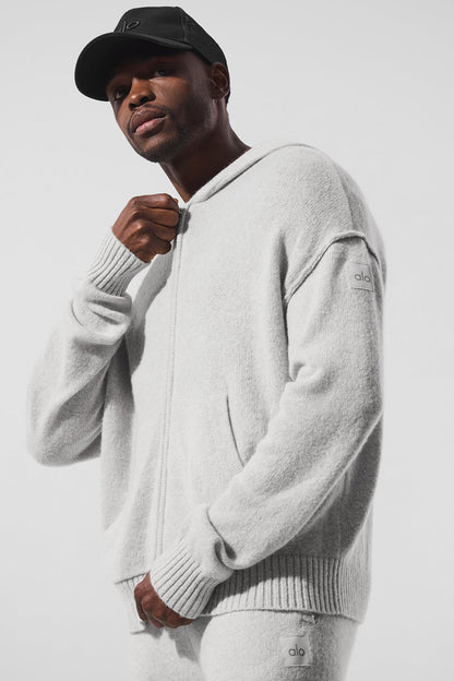 Sweat À Capuche Zippé En Laine Et Cachemire New Class