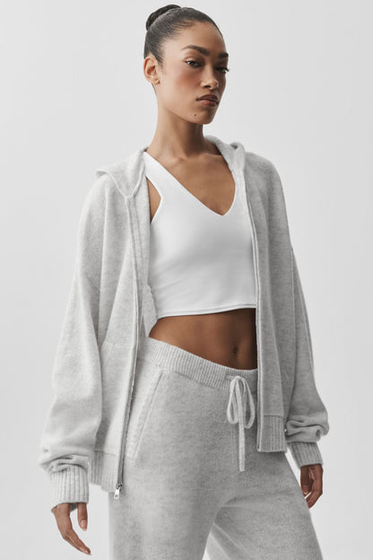 Sweat À Capuche Zippé En Laine Et Cachemire New Class