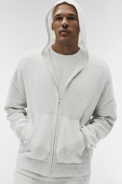Sweat À Capuche Zippé En Laine Et Cachemire New Class