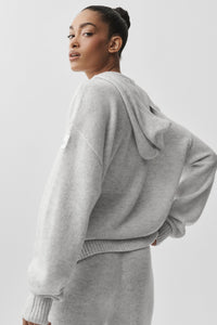 Sweat À Capuche Zippé En Laine Et Cachemire New Class