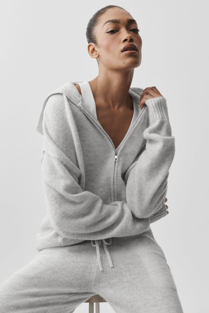 Sweat À Capuche Zippé En Laine Et Cachemire New Class