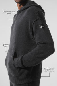Sweat à capuche New Class en laine et cachemire