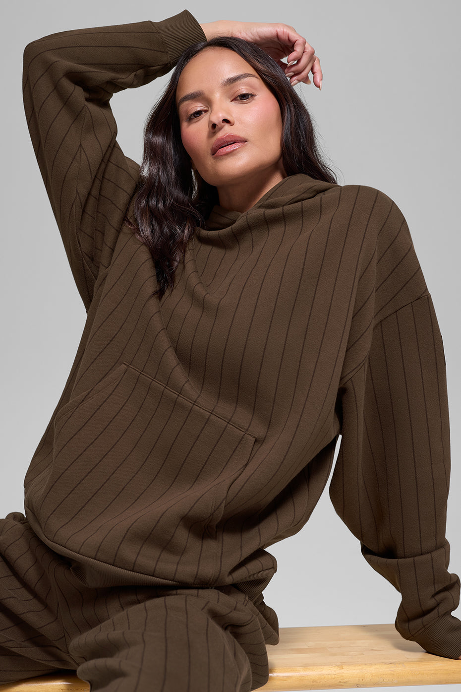Sweat À Capuche Pinstripe