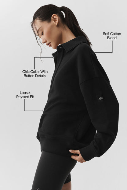 Take It Easy Long Sleeve Henley Pullover