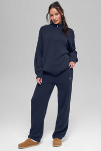 Pull Zippé 1/4 En Laine Et Cachemire New Class