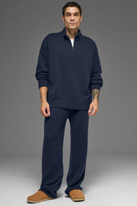Pull Zippé 1/4 En Laine Et Cachemire New Class