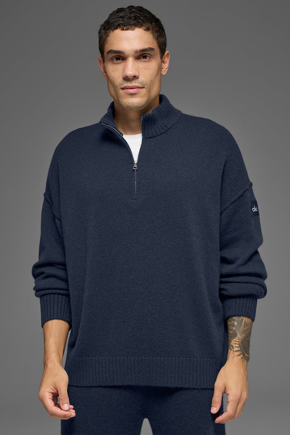 Wool Cashmere New Class 1/4 Zip Pullover