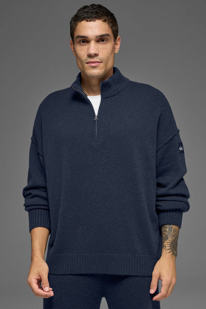Wool Cashmere New Class 1/4 Zip Pullover
