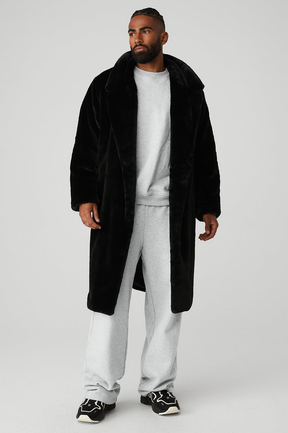 Oversized Faux Fur Trench