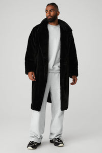 Oversized Faux Fur Trench