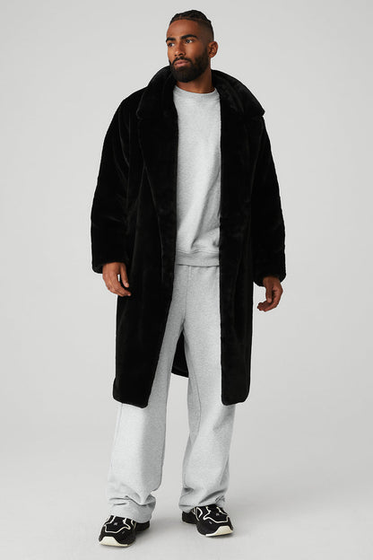 Oversized Faux Fur Trench