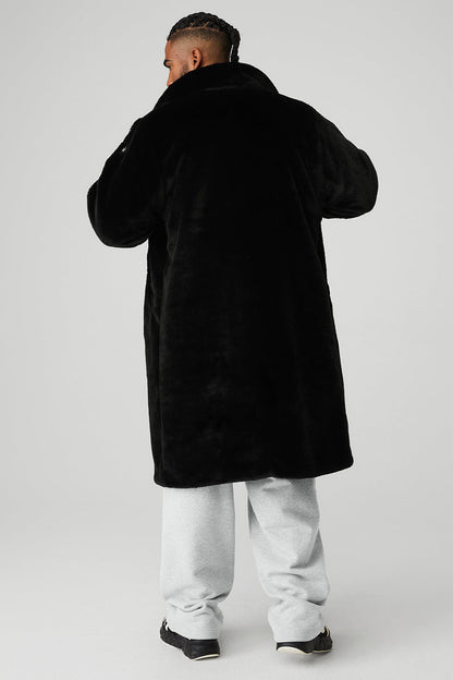 Oversized Faux Fur Trench