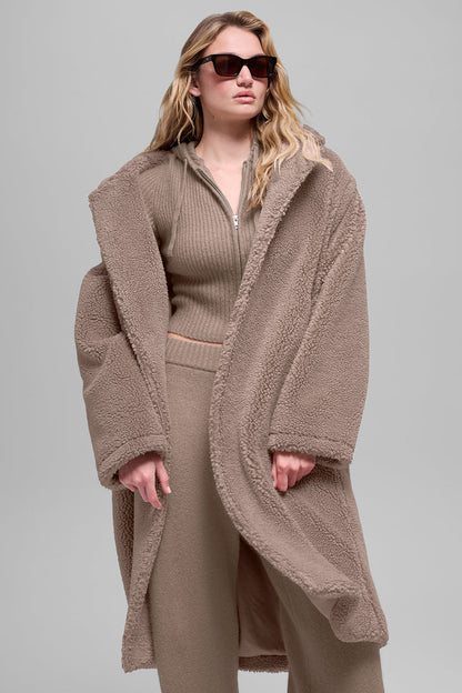 Trench-Coat Sherpa Oversize