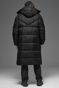 Trench-Coat Matelassé Gold Rush - Noir
